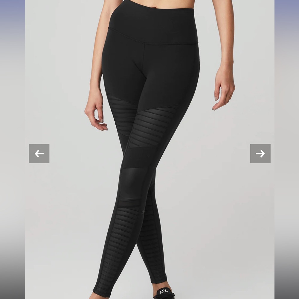 Alo high waisted blue moto legging